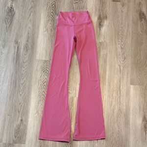 PINK Victoria's Secret Hot Pink Flare Leggings